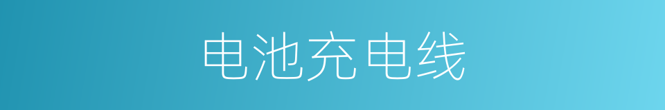 电池充电线的同义词