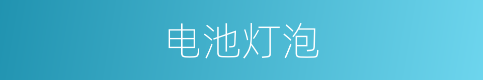 电池灯泡的同义词