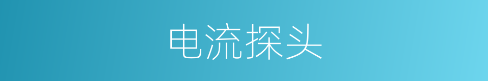 电流探头的同义词