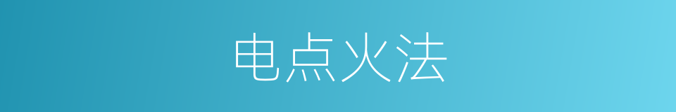 电点火法的同义词