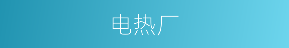 电热厂的同义词