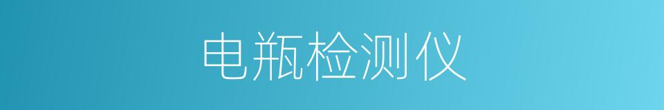 电瓶检测仪的同义词