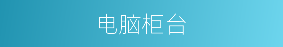 电脑柜台的同义词