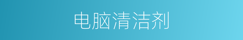 电脑清洁剂的同义词