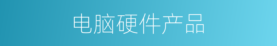 电脑硬件产品的同义词