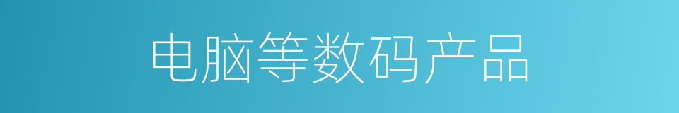 电脑等数码产品的同义词