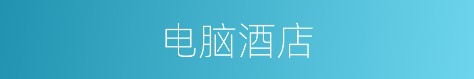 电脑酒店的同义词