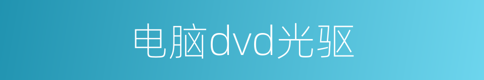 电脑dvd光驱的同义词