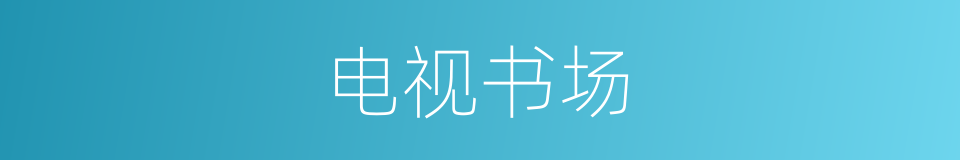 电视书场的同义词