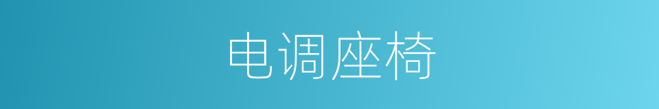 电调座椅的同义词