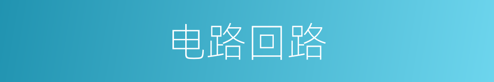 电路回路的意思