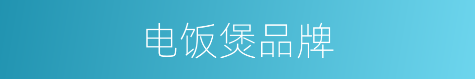 电饭煲品牌的同义词