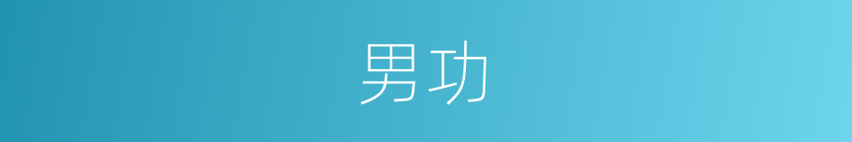 男功的同义词