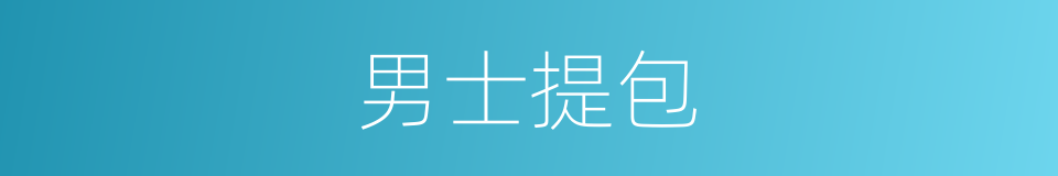男士提包的同义词