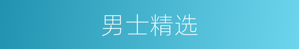 男士精选的同义词