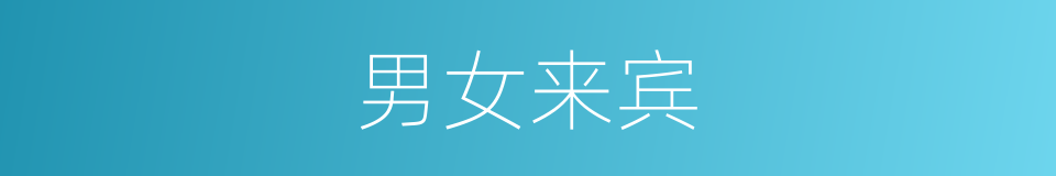 男女来宾的同义词