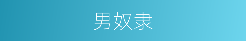 男奴隶的同义词