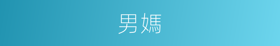 男媽的同義詞