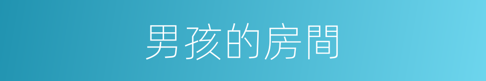 男孩的房間的同義詞
