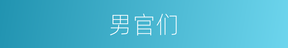 男官们的同义词