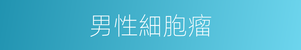 男性細胞瘤的同義詞