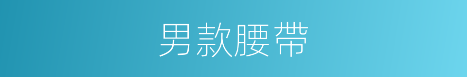 男款腰帶的同義詞