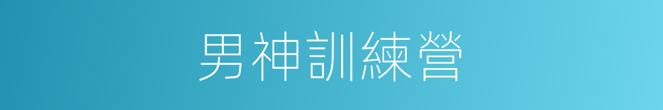 男神訓練營的同義詞