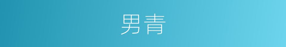 男青的同义词