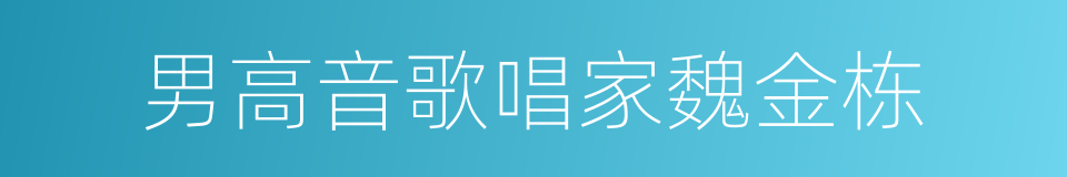 男高音歌唱家魏金栋的同义词