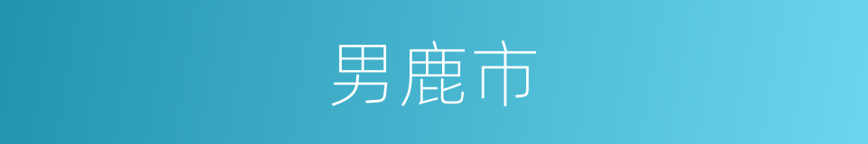 男鹿市的同义词