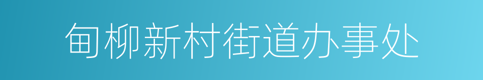 甸柳新村街道办事处的同义词