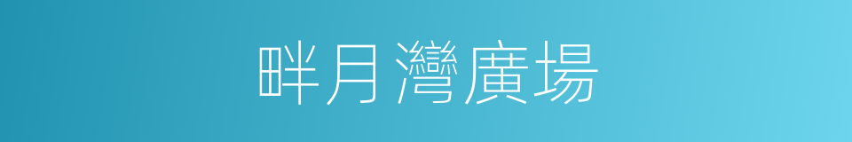 畔月灣廣場的同義詞