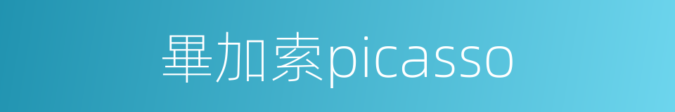 畢加索picasso的同義詞