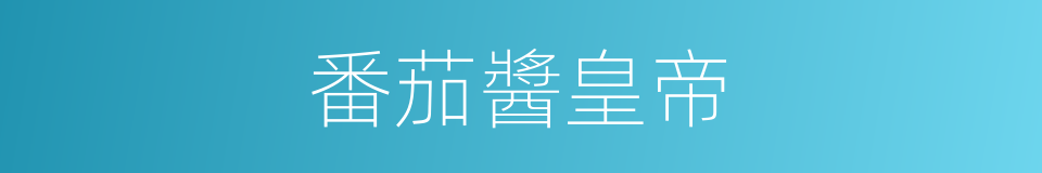 番茄醬皇帝的同義詞