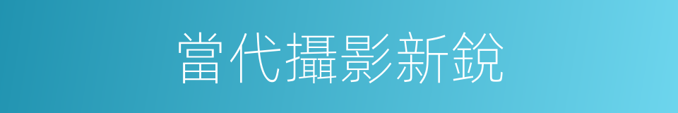 當代攝影新銳的同義詞