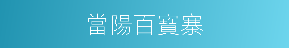 當陽百寶寨的同義詞