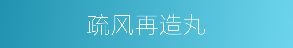 疏风再造丸的同义词