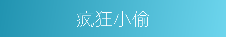 疯狂小偷的同义词