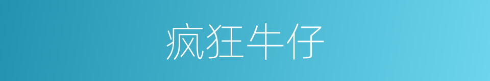 疯狂牛仔的同义词