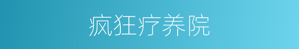 疯狂疗养院的同义词