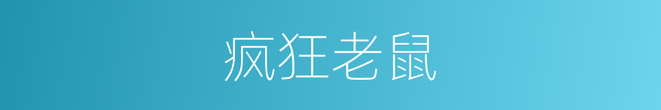 疯狂老鼠的同义词