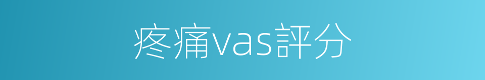 疼痛vas評分的同義詞