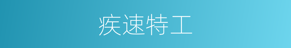 疾速特工的同义词