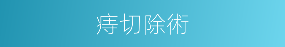 痔切除術的同義詞