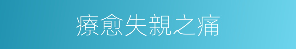 療愈失親之痛的同義詞