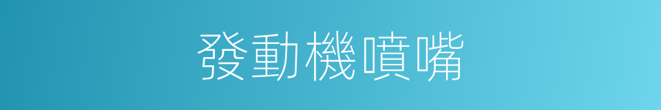發動機噴嘴的同義詞