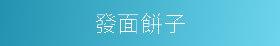 發面餅子的同義詞