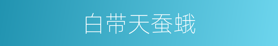 白带天蚕蛾的同义词