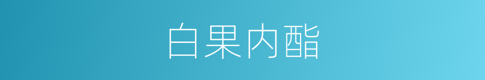 白果内酯的同义词