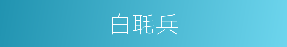 白毦兵的意思